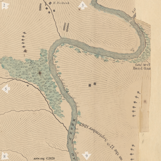 Burial Map: click on a highlighted area for more information