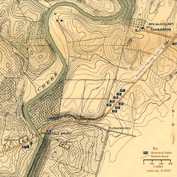 Tablet Locating Map: click on a tablet symbol for full text display